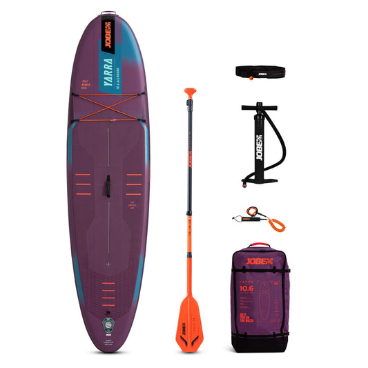 Jobe Yarra 10.6 Purple Inflatable SUP Paddle Board Package 2025