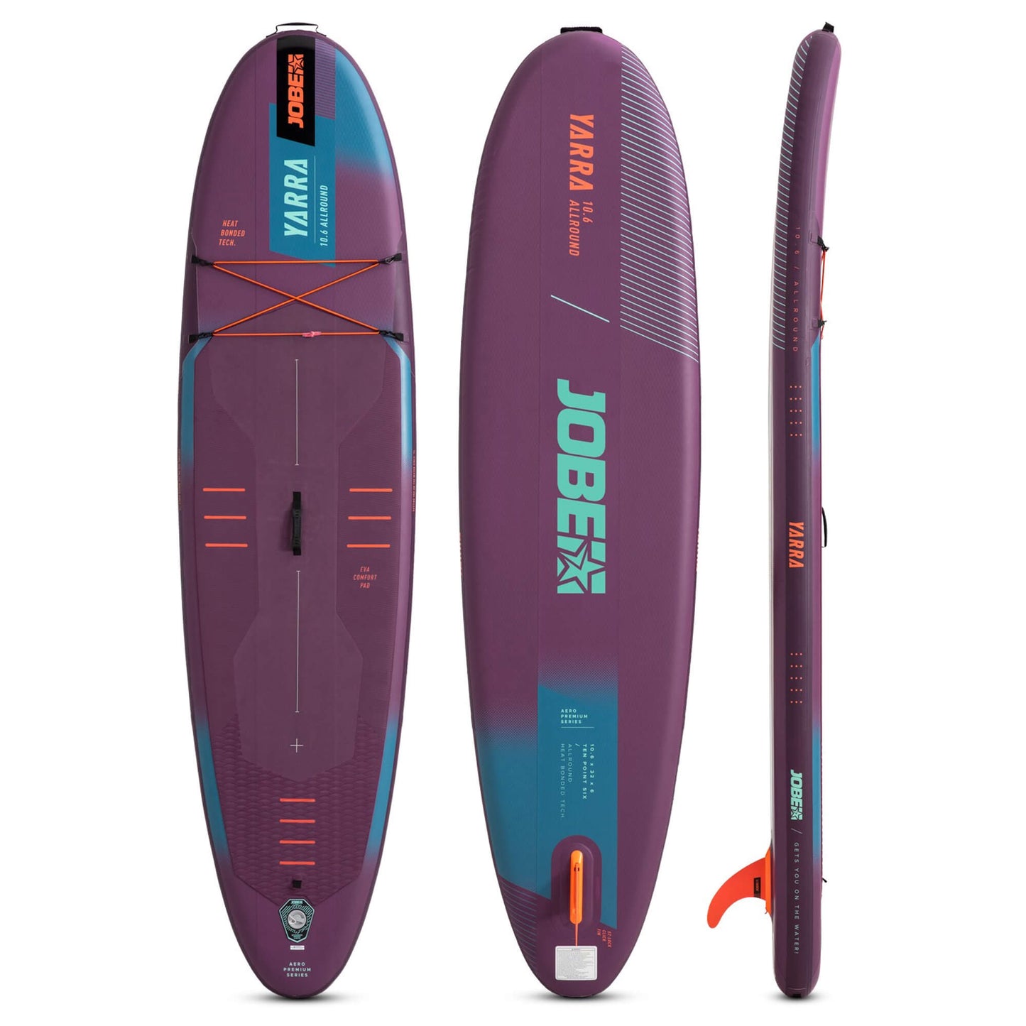 Jobe Yarra 10.6 Purple Inflatable SUP Paddle Board Package 2025