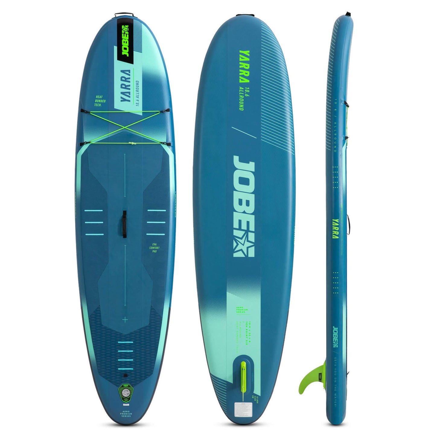 Jobe Yarra 10.6 Steel Blue Inflatable SUP Paddle Board Package 2025