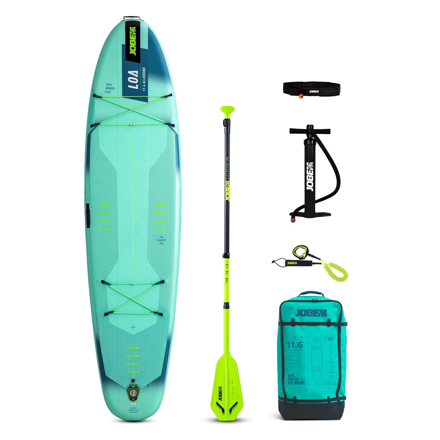 Jobe Loa 11.6 Inflatable SUP Paddle Board Package 2025